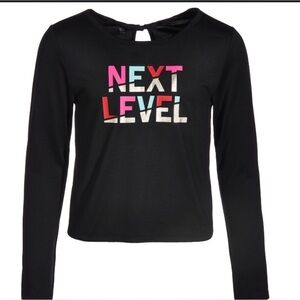 IDEOLOGY LONG SLEEVE BLACK TEE